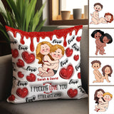 I Love You - Personalized Couple Throw Pillow