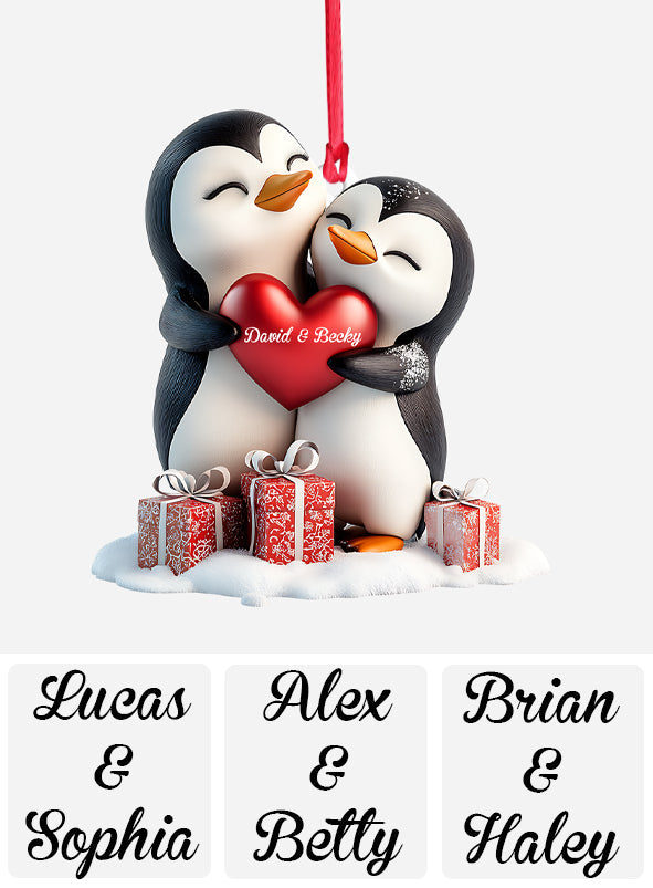 You & Me This Christmas - Personalized Couple Ornament