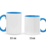 You, Me & The Sea - Personalized Couple Accent Mug