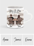 You And Me We Got This - Personalized Couple Heart Handle Mug