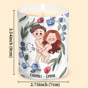 I Still Love You - Personalized Couple Candle With Wooden Lid