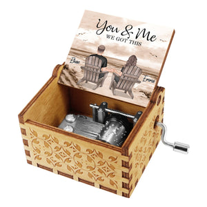 You And Me We Got This - Personalized Couple Hand Crank Music Box