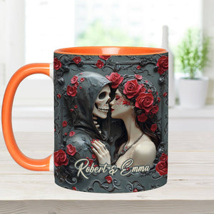 Til Death Do Us Part - Personalized Couple Accent Mug