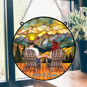 You And Me We Got This - Personalized Couple Window Hanging Suncatcher Ornament