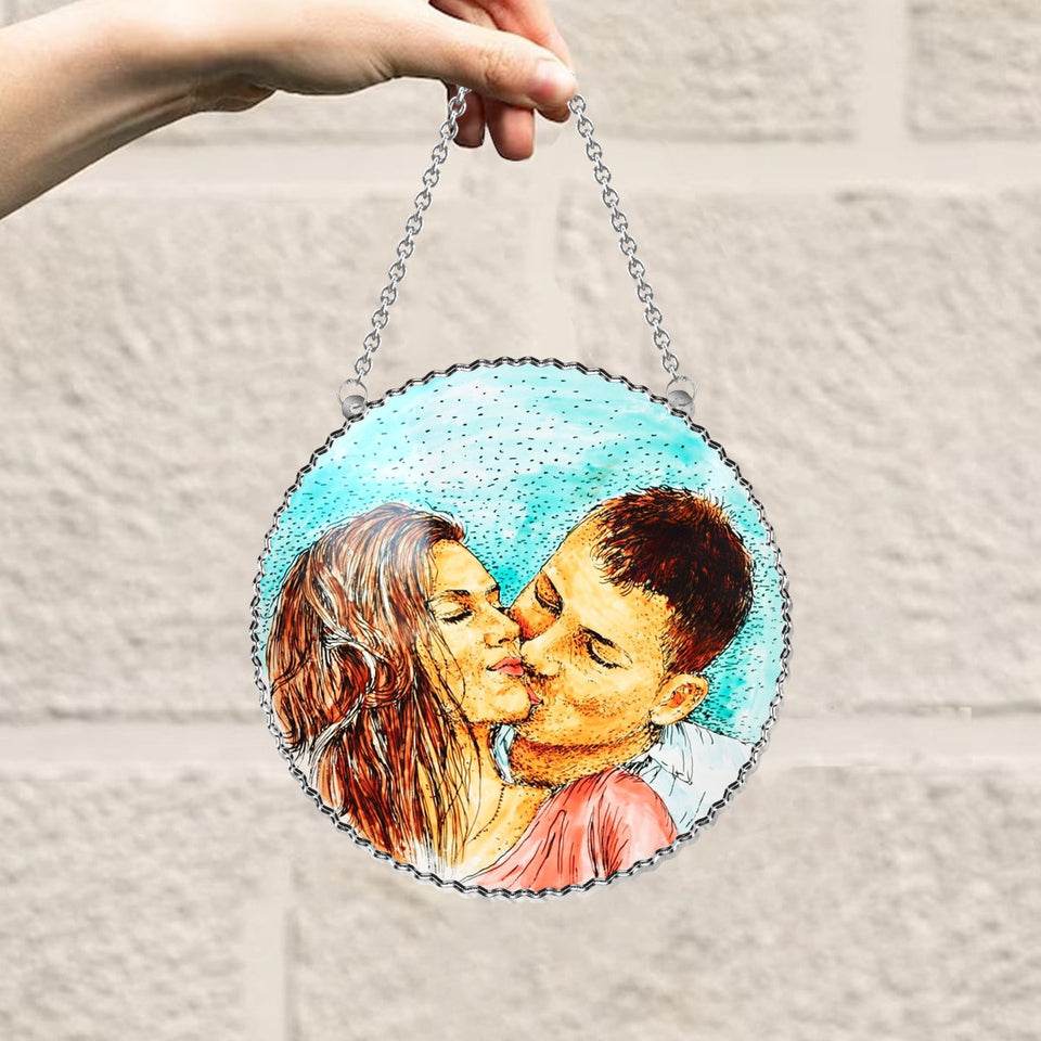 You & Me We Got This - Personalized Couple Window Hanging Suncatcher Ornament