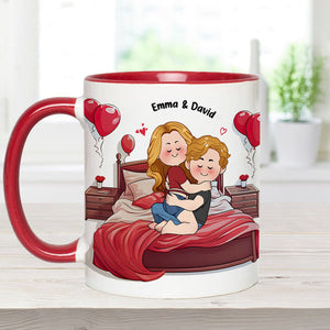 My Favorite Place Is Your Huge D Inside Of Me - Personalized Couple Accent Mug