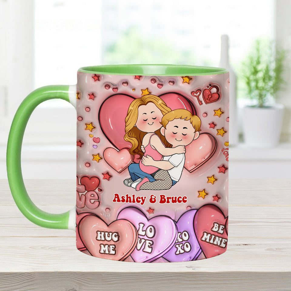 I Love You - Personalized Couple Accent Mug