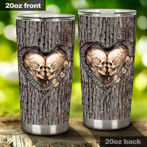 Til Death Do Us Part - Personalized Couple Tumbler