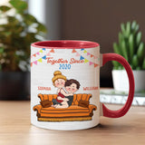 I'm Yours No Returns Or Refunds - Personalized Couple Accent Mug