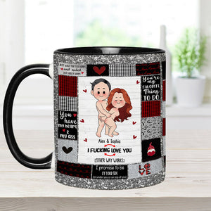 I Love You - Personalized Couple Accent Mug