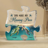 You Are My Missing Piece - Personalized Couple Custom Shaped Acrylic Plaque