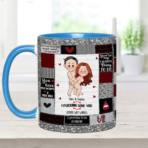 I Love You - Personalized Couple Accent Mug