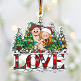 I'm F**king Love You - Personalized Couple Custom Shaped Ornament