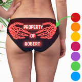 Property Of Boyfriend/ Girlfriend/ Husband/ Wife... - Personalized Couple Lace Border Women Briefs