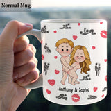 I Love Seeing You Naughty - Personalized Couple Mug