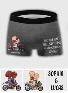 I Will Ride You - Personalized Couple Men’s Boxer Briefs