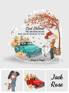 It's The Most Wonderful Time Of The Year - Personalized Couple Custom Shaped Acrylic Plaque