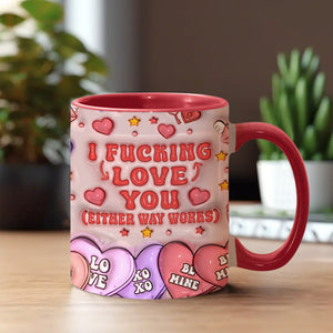 I Love You - Personalized Couple Accent Mug