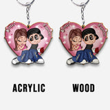 Y2K Couple - Personalized Couple Keychain