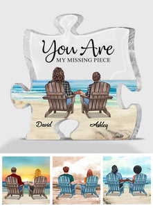 You Are My Missing Piece - Personalized Couple Custom Shaped Acrylic Plaque