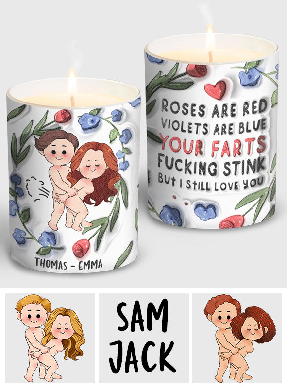 I Still Love You - Personalized Couple Candle With Wooden Lid