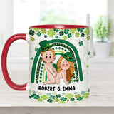 Lucky To Have You And Your Butt - Personalized Couple Accent Mug