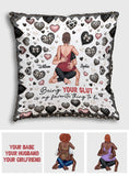 My Favorite Thing To Be - Personalized Couple Throw Pillow