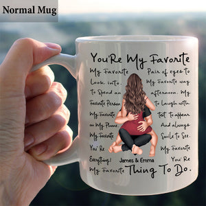 You're My Favorite Thing To Do - Personalized Couple Mug