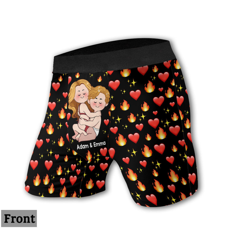 Thanks For Being So HOT - Personalized Couple Women Briefs & Men Boxer Briefs