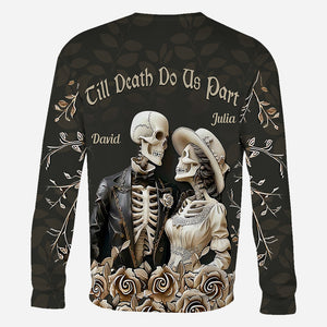 Till Death Do Us Part - Personalized Couple All Over Shirt