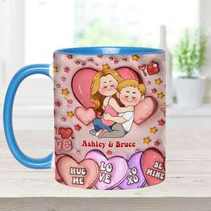 I Love You - Personalized Couple Accent Mug