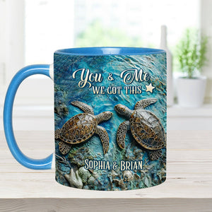 You, Me & The Sea - Personalized Couple Accent Mug