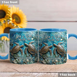 You, Me & The Sea - Personalized Couple Accent Mug