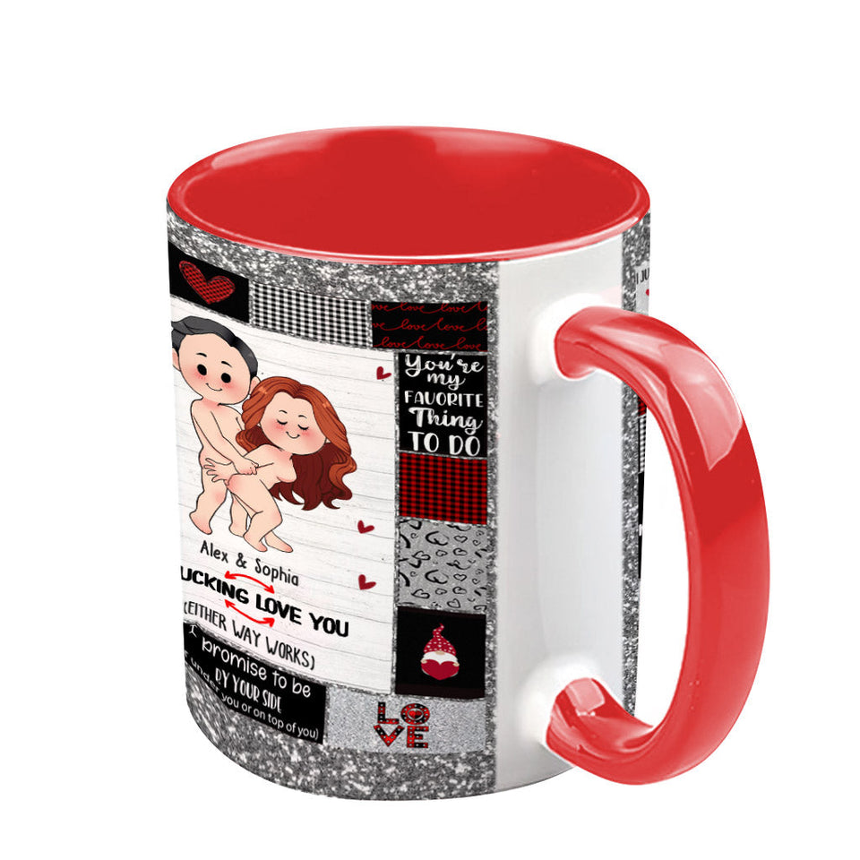 I Love You - Personalized Couple Accent Mug