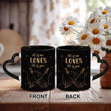 From Our First Kiss Till Our Last Breath - Personalized Couple Heart Handle Mug