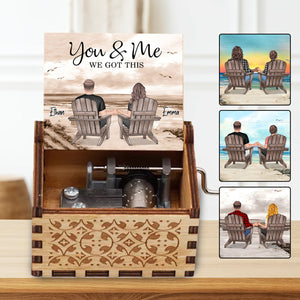 You And Me We Got This - Personalized Couple Hand Crank Music Box