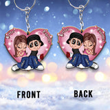 Y2K Couple - Personalized Couple Keychain