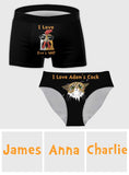 I Love Your Chicken & Kitten - Personalized Couple Women Briefs & Men Boxer Briefs