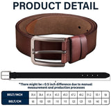 I Love You For Who You Are - Personalized Couple Leather Belt