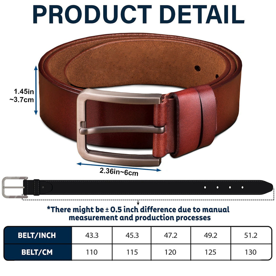 Now You Think About Me - Personalized Couple Leather Belt