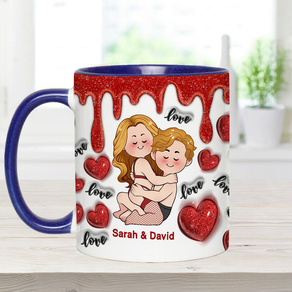 I Love You - Personalized Couple Accent Mug