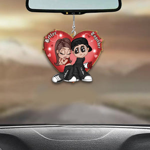 Y2K Couple - Personalized Couple Car Ornament