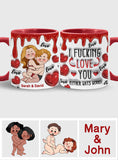 I Love You - Personalized Couple Accent Mug